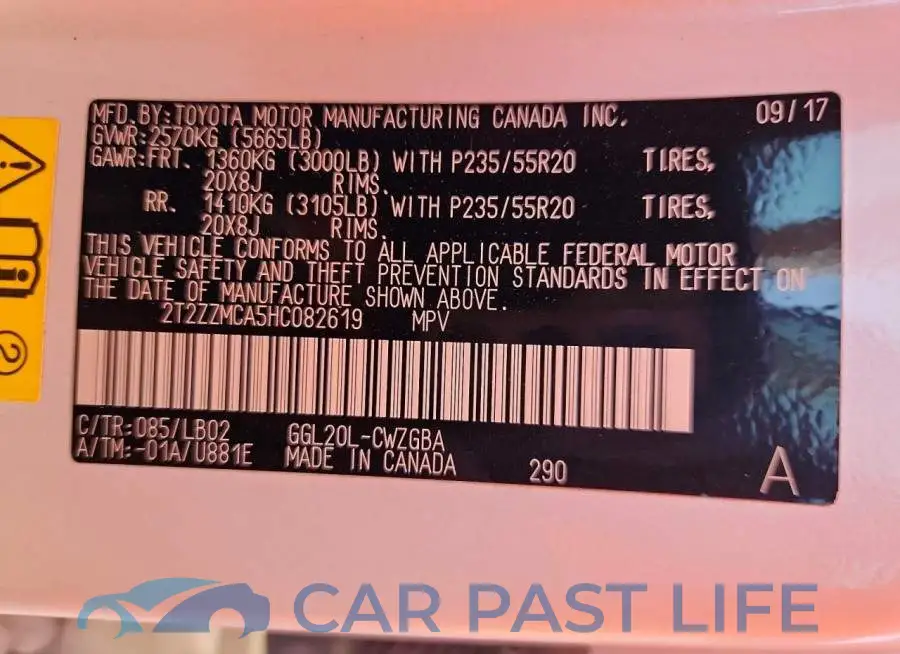 2T2ZZMCA5HC082619# 13
