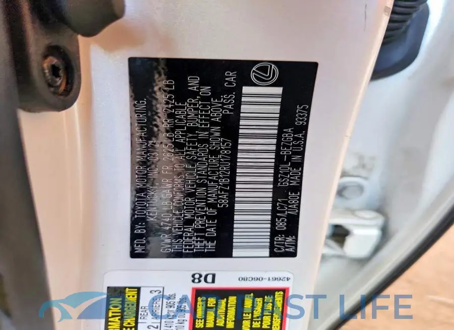58AFZ1B12RU178157# 13