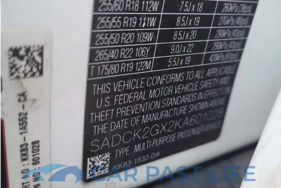SADCK2GX2KA601028# 10