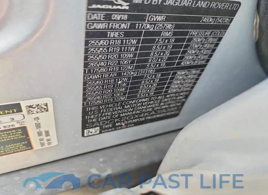 SADCK2GX4KA390981# 13