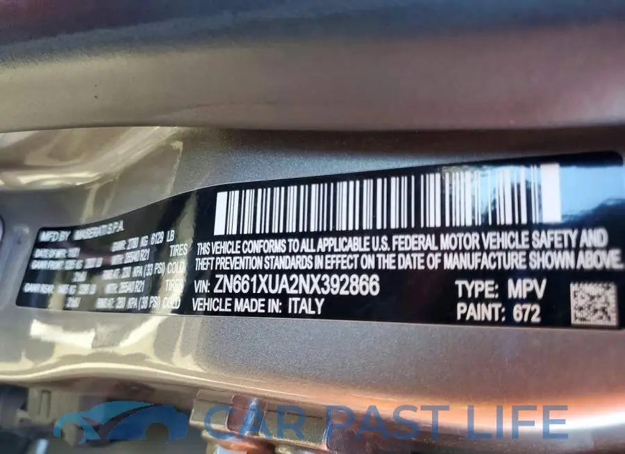 ZN661XUA2NX392866# 13