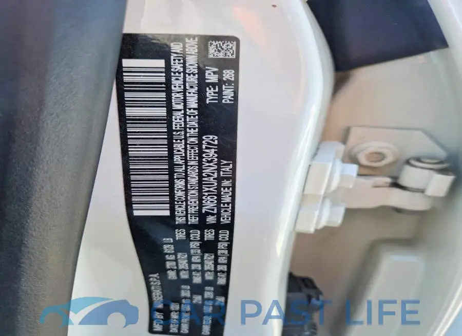 ZN661XUA2NX394729# 12