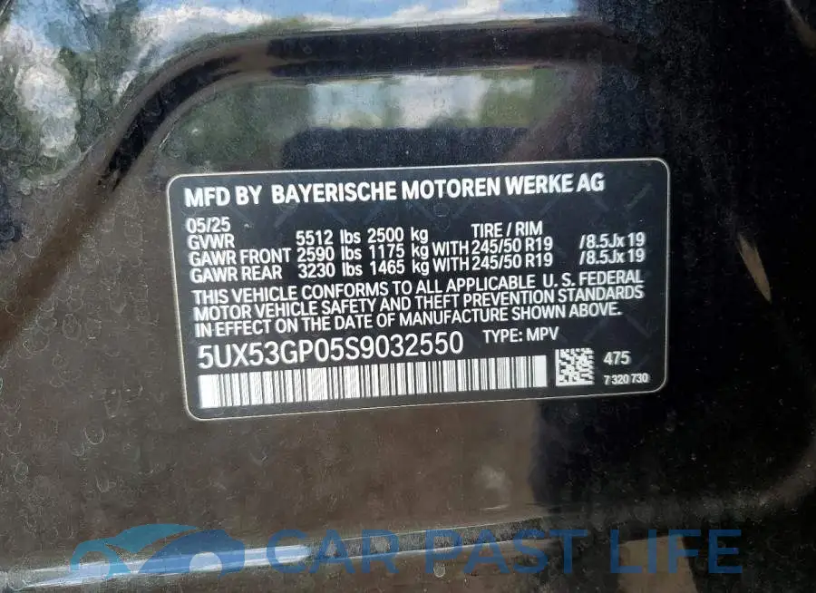 5UX53GP05S9032550# 13