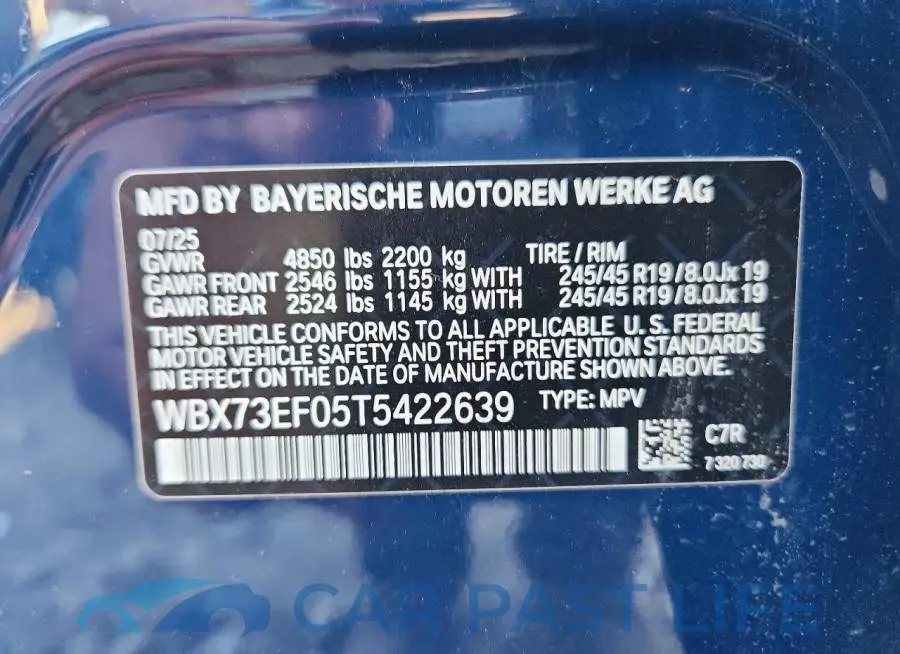 WBX73EF05T5422639# 13