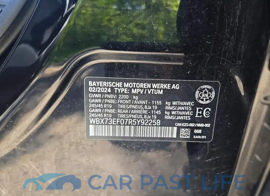 WBX73EF07R5Y92258# 13