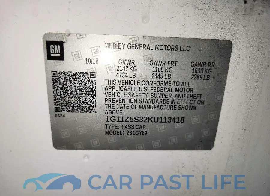 1G11Z5S32KU113418# 12