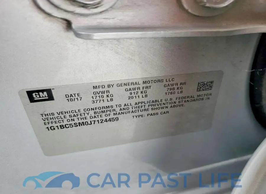 1G1BC5SM0J7124459# 12