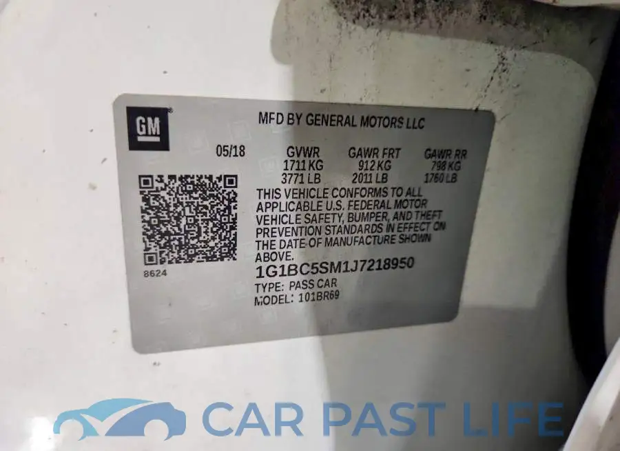 1G1BC5SM1J7218950# 12