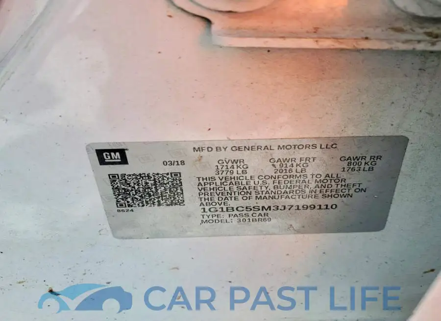 1G1BC5SM3J7199110# 13