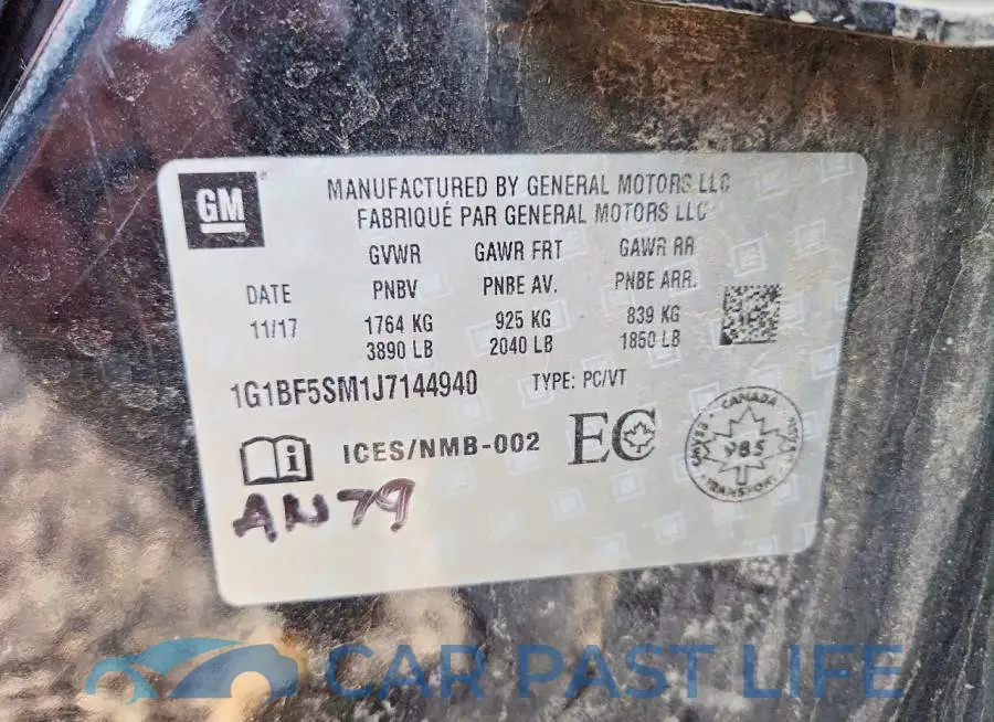 1G1BF5SM1J7144940# 12