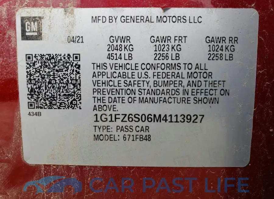 1G1FZ6S06M4113927# 12