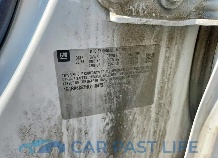 1G1RA6S53HU118475# 12