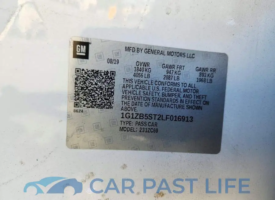 1G1ZB5ST2LF016913# 12