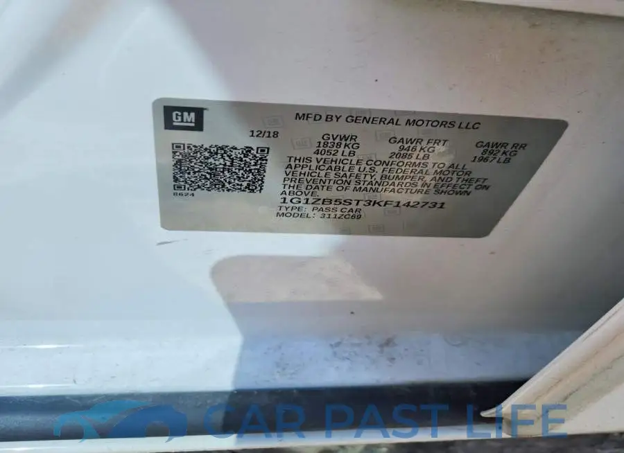 1G1ZB5ST3KF142731# 12