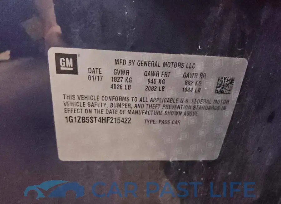 1G1ZB5ST4HF215422# 12