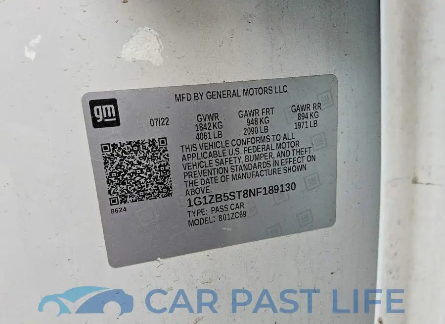 1G1ZB5ST8NF189130# 13