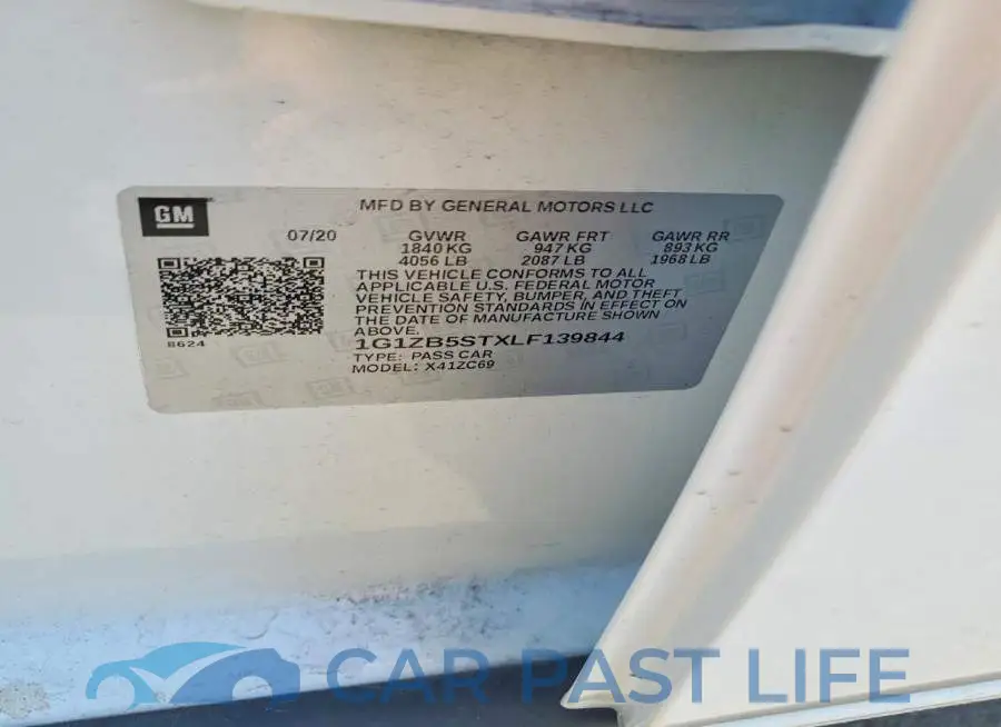 1G1ZB5STXLF139844# 12