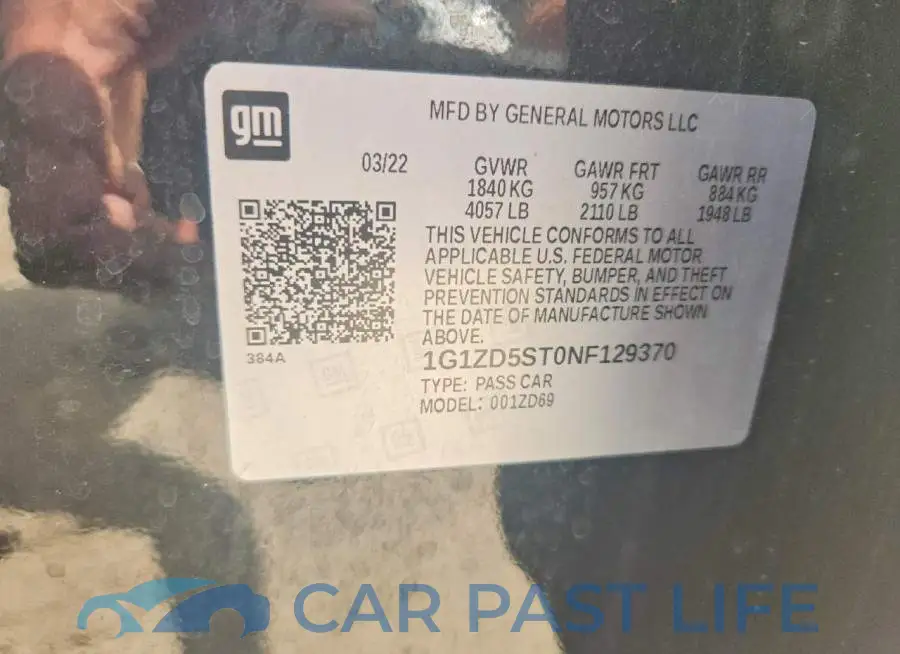1G1ZD5ST0NF129370# 12