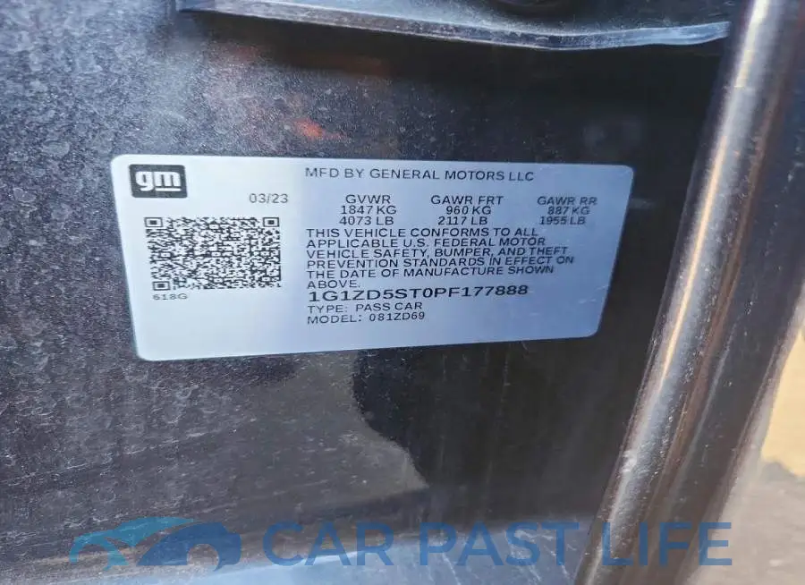 1G1ZD5ST0PF177888# 12