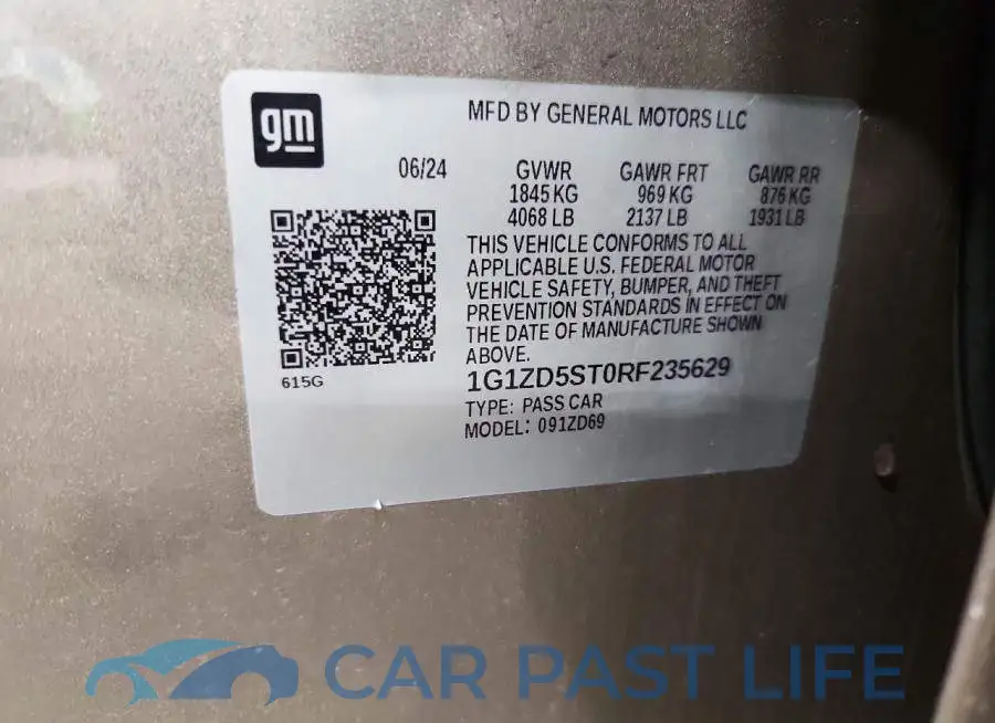 1G1ZD5ST0RF235629# 12