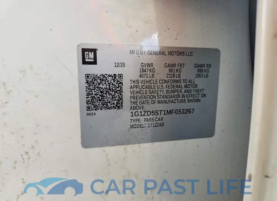 1G1ZD5ST1MF053267# 12