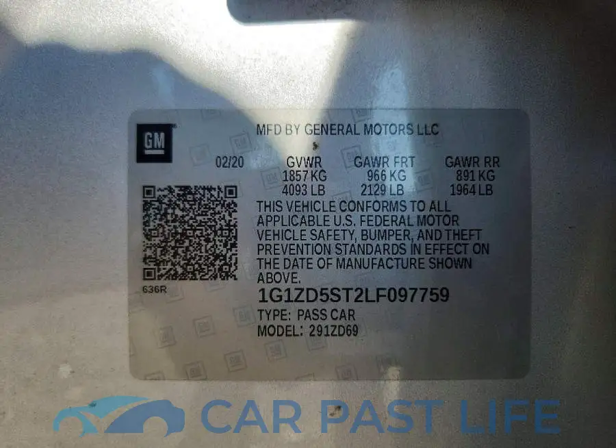 1G1ZD5ST2LF097759# 12