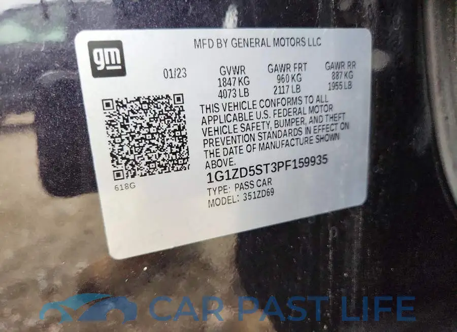 1G1ZD5ST3PF159935# 12