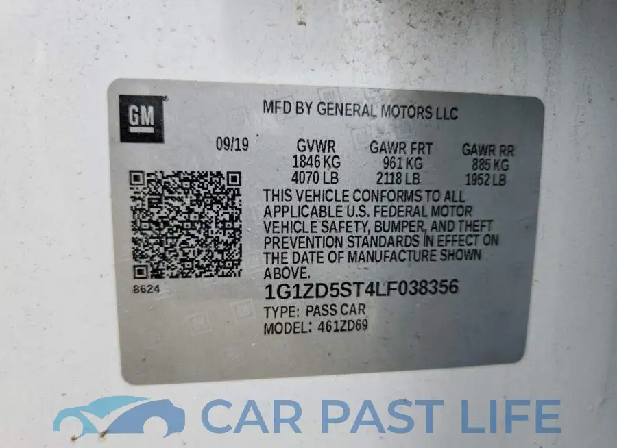 1G1ZD5ST4LF038356# 12