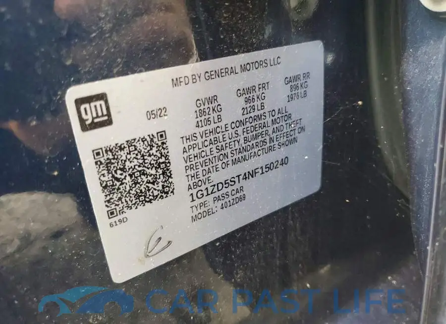 1G1ZD5ST4NF150240# 12