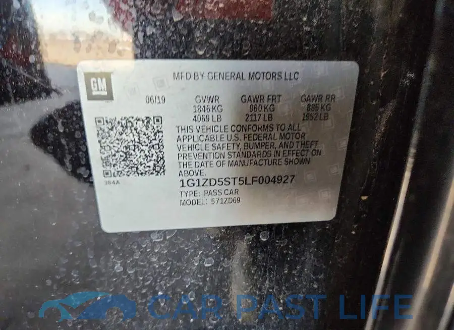 1G1ZD5ST5LF004927# 12