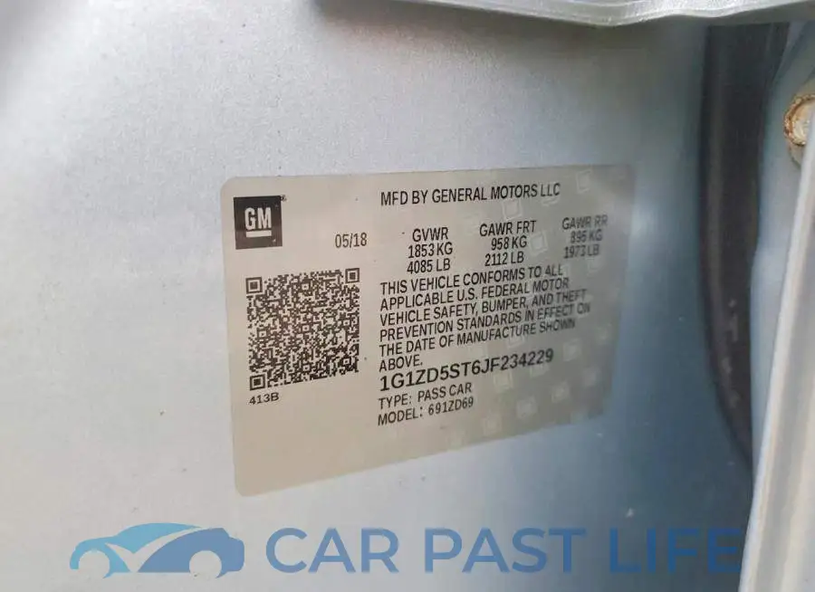1G1ZD5ST6JF234229# 12