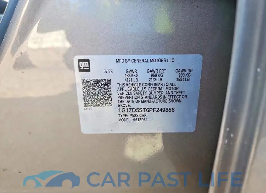 1G1ZD5ST6PF249886# 12