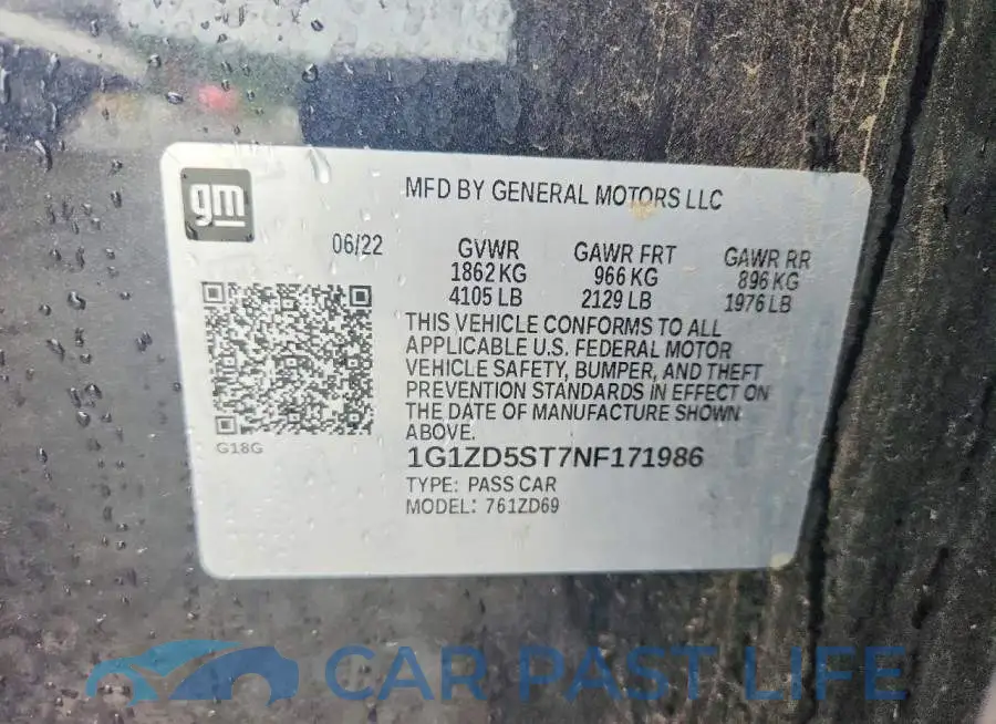 1G1ZD5ST7NF171986# 12