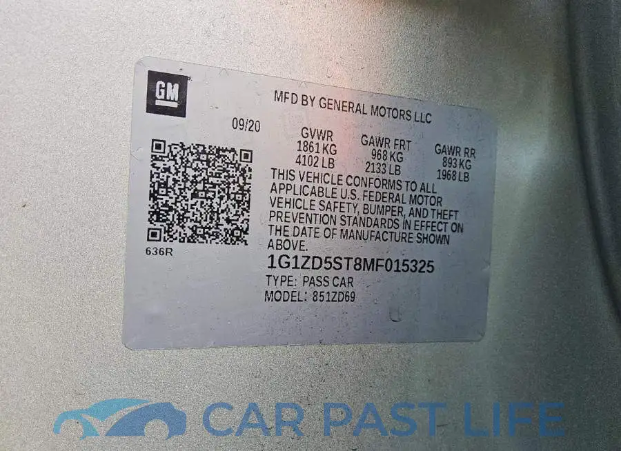 1G1ZD5ST8MF015325# 12