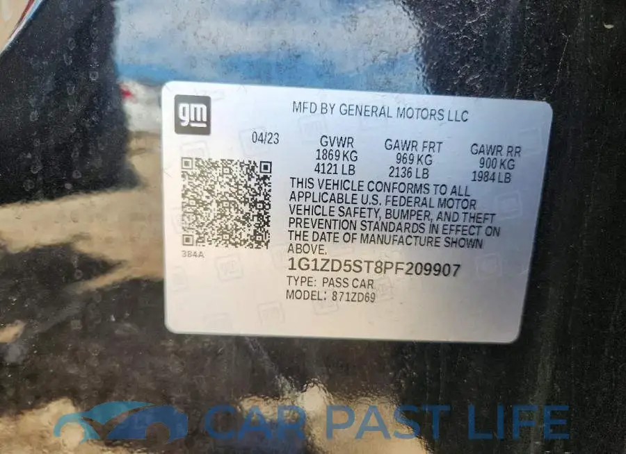 1G1ZD5ST8PF209907# 12