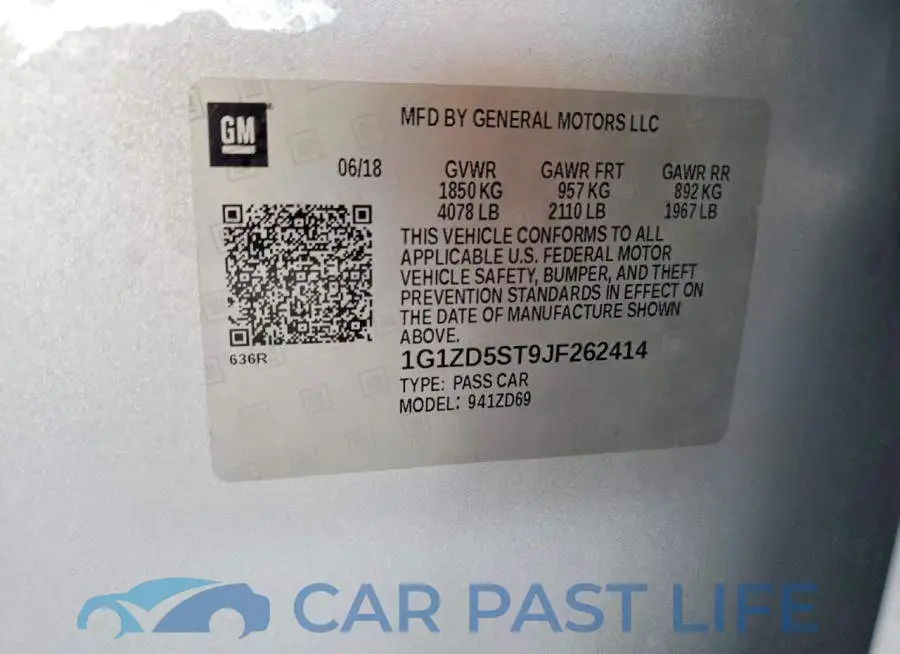 1G1ZD5ST9JF262414# 12