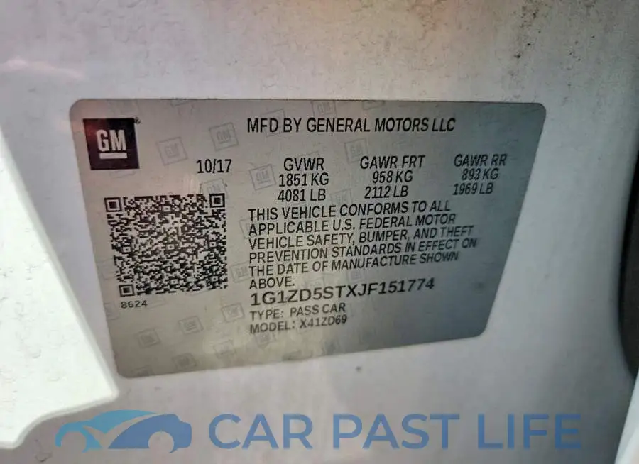 1G1ZD5STXJF151774# 12