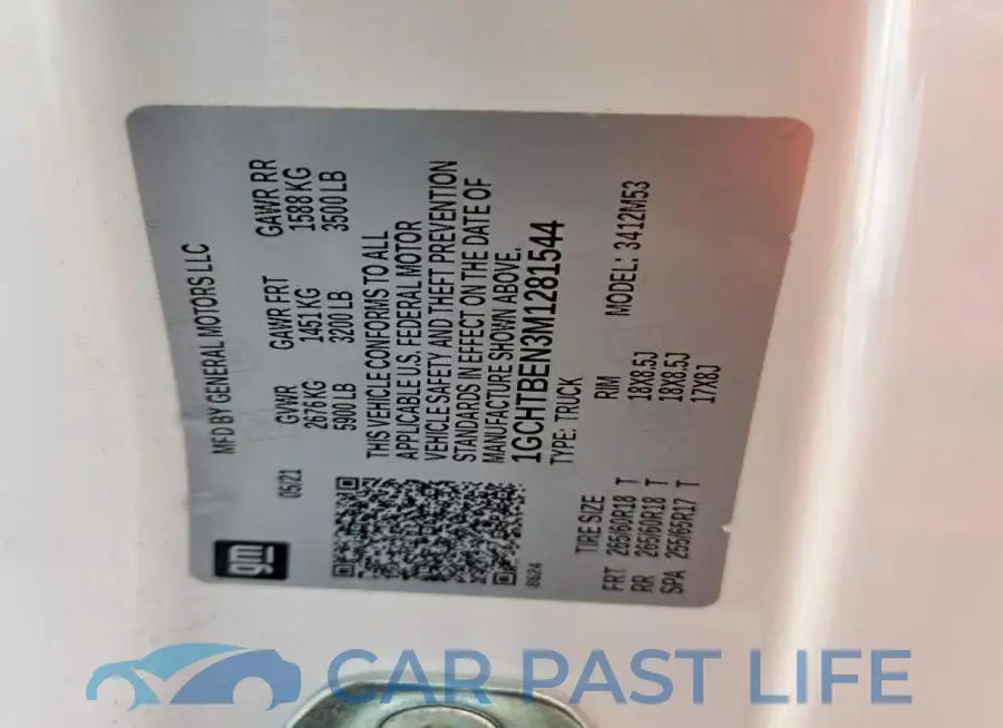 1GCHTBEN3M1281544# 13