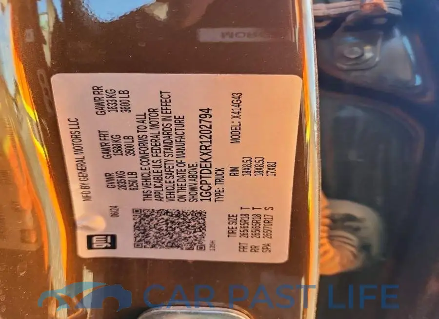 1GCPTDEKXR1202794# 12
