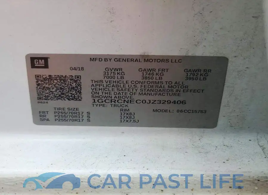 1GCRCNEC0JZ329406# 14