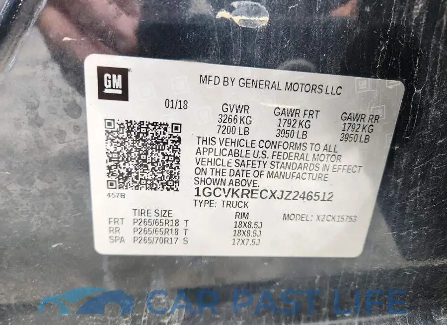 1GCVKRECXJZ246512# 12