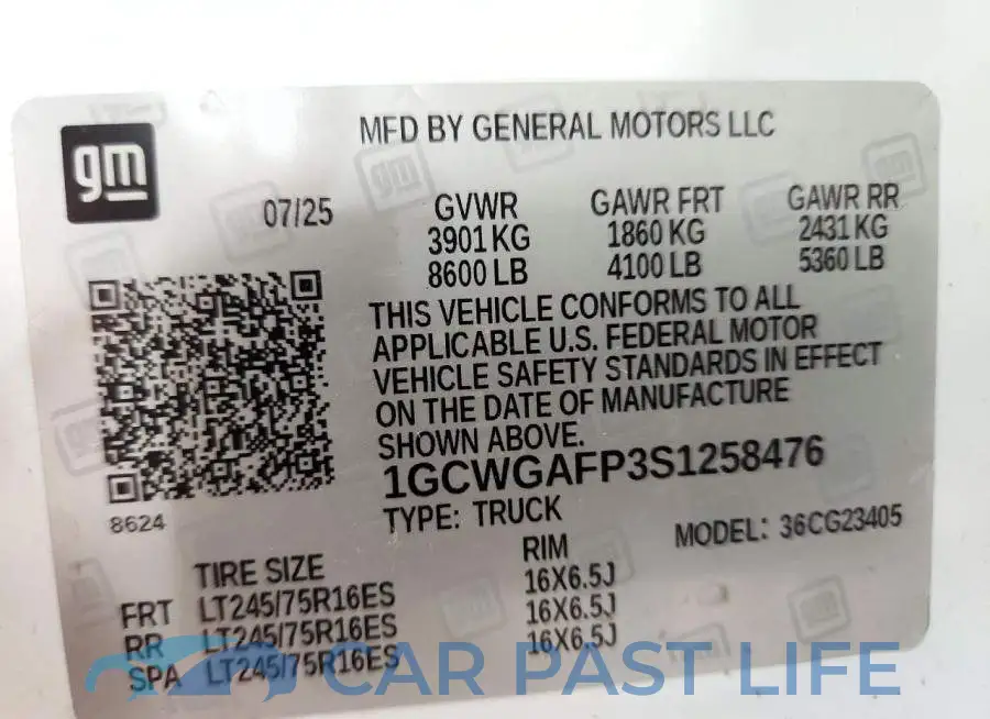 1GCWGAFP3S1258476# 13
