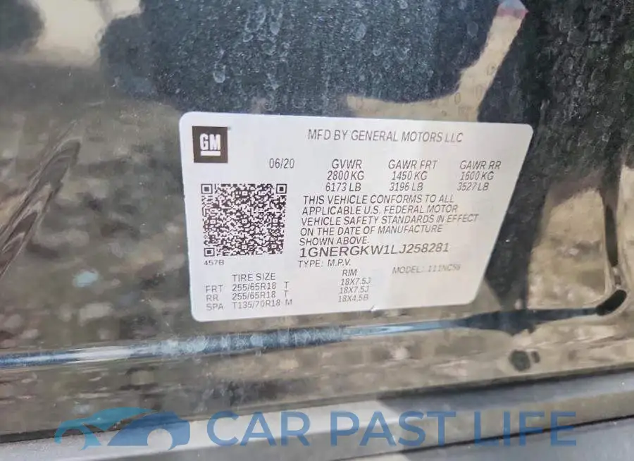 1GNERGKW1LJ258281# 14