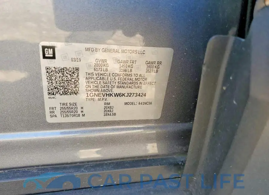1GNEVHKW6KJ273424# 14