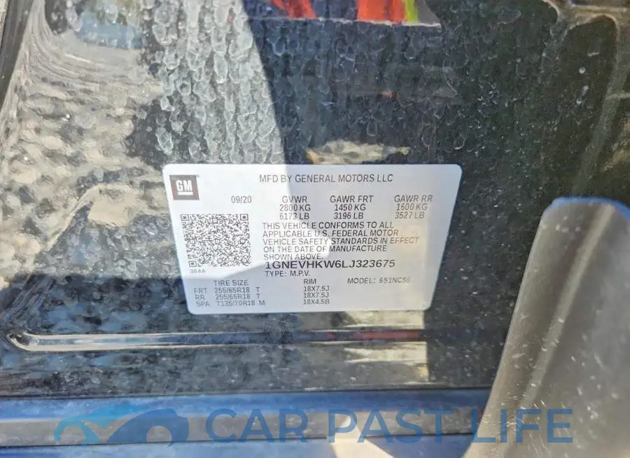 1GNEVHKW6LJ323675# 13