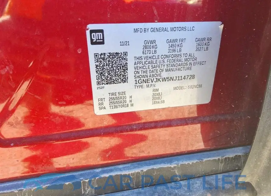 1GNEVJKW5NJ114728# 13