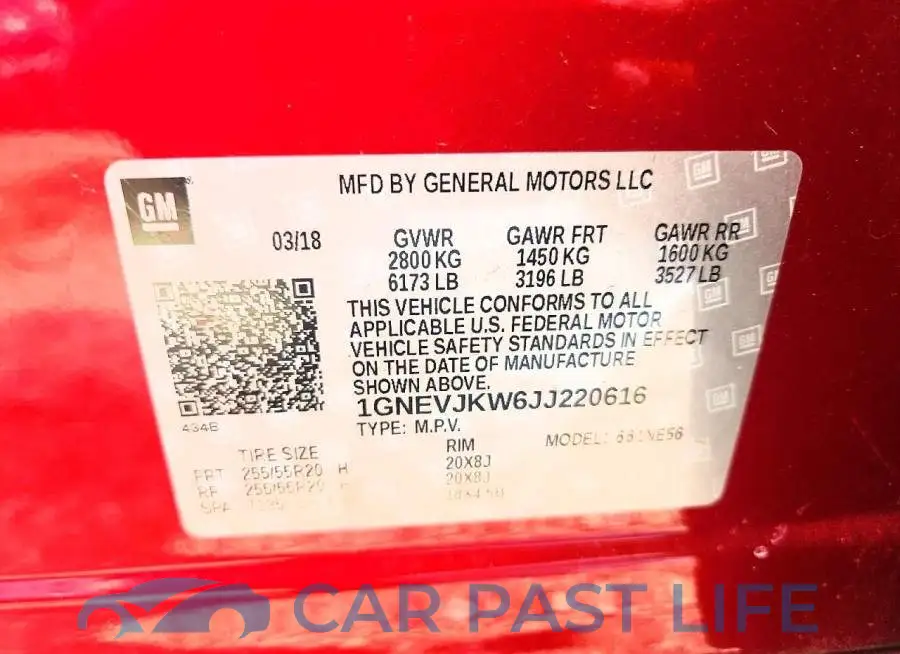 1GNEVJKW6JJ220616# 12