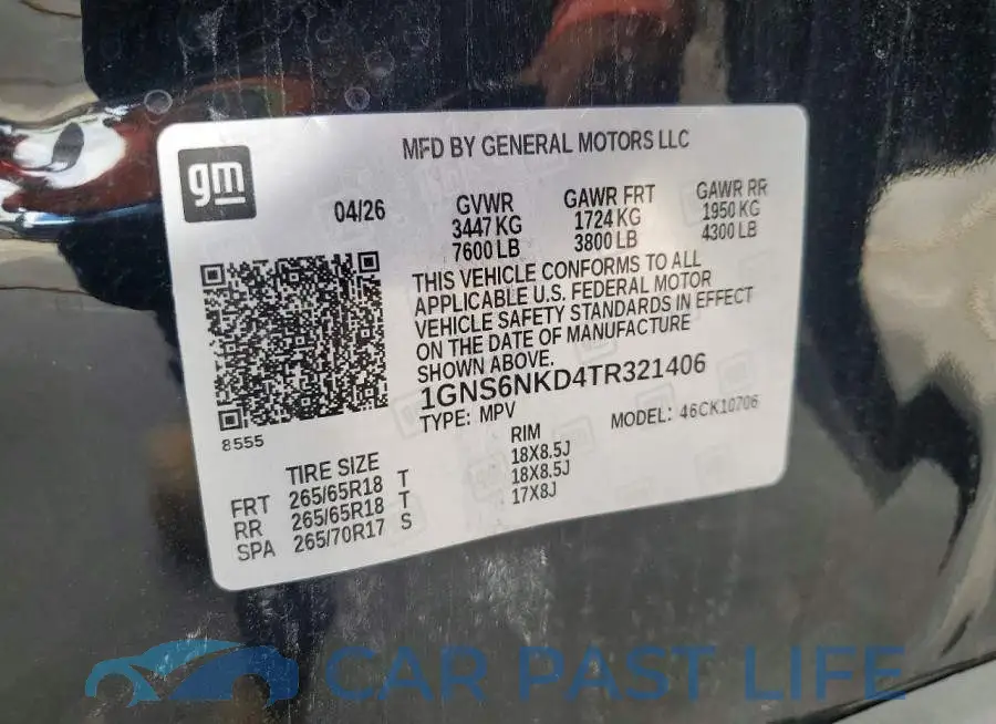 1GNS6NKD4TR321406# 13