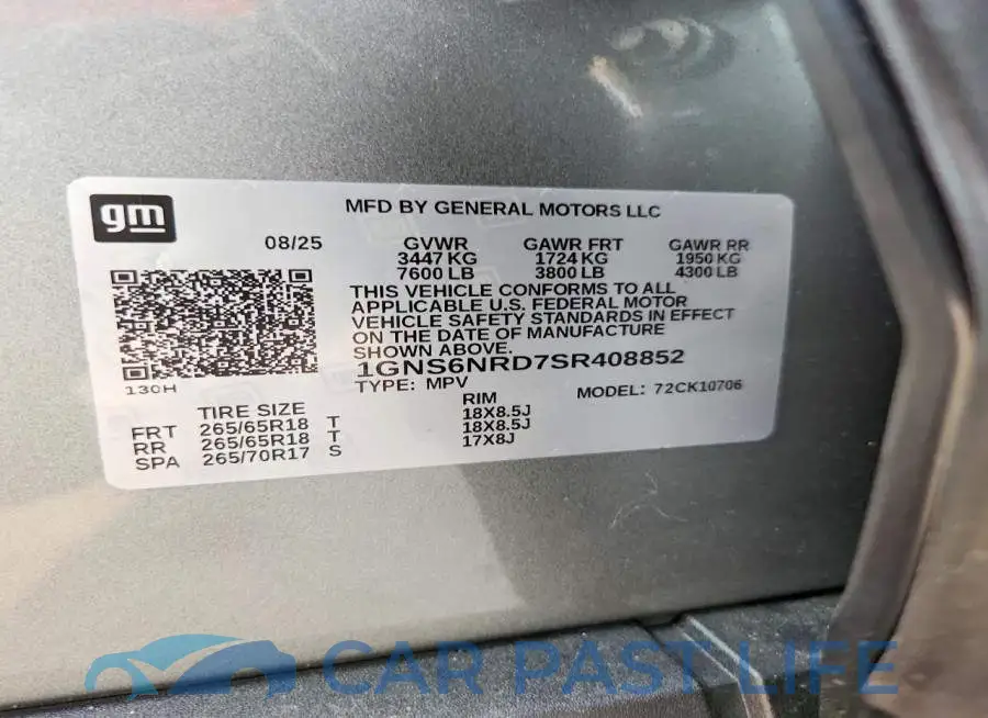 1GNS6NRD7SR408852# 14