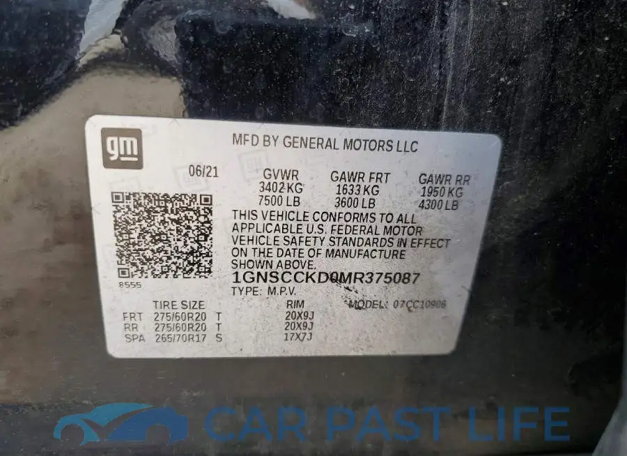 1GNSCCKD0MR375087# 13